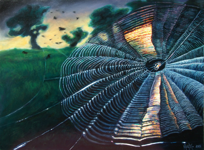 Paučina 55 x 40 cm oil on canvas 2015