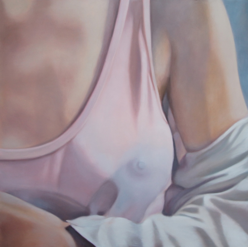 Marija Šević - Milk, 2017, 180cm x 180cm, oil on canvas 